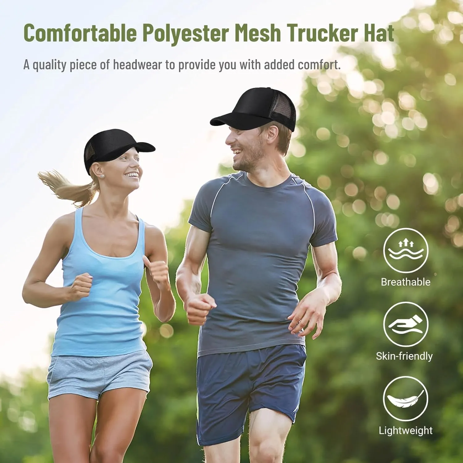 10 PCS Sublimation Blank Trucker Hats, Plain Baseball Caps with Adjustable Back Strap Unisex Mesh Caps for Men and Women DIY