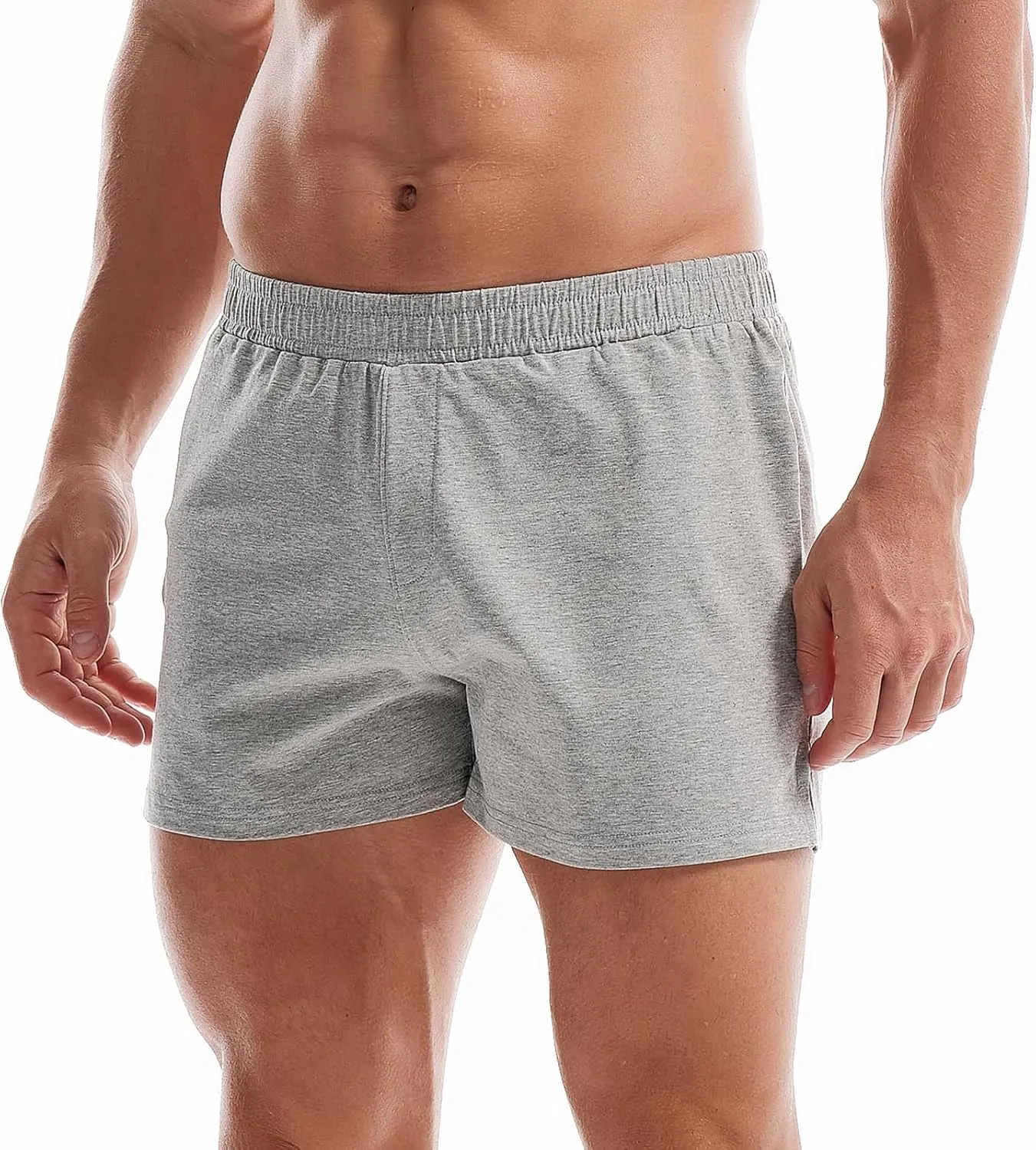 AMY COULEE Mens Gym Shorts 3" Bodybuilding Workout Shorts Lightweight Running Lounge Cotton Sleep Bottoms