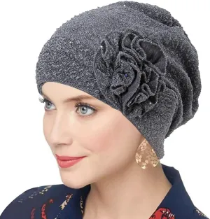 AZJ Women Chemo Turban Headwear Slouchy Chemo Cap for Women Soft Cancer Hats Beanie Hats