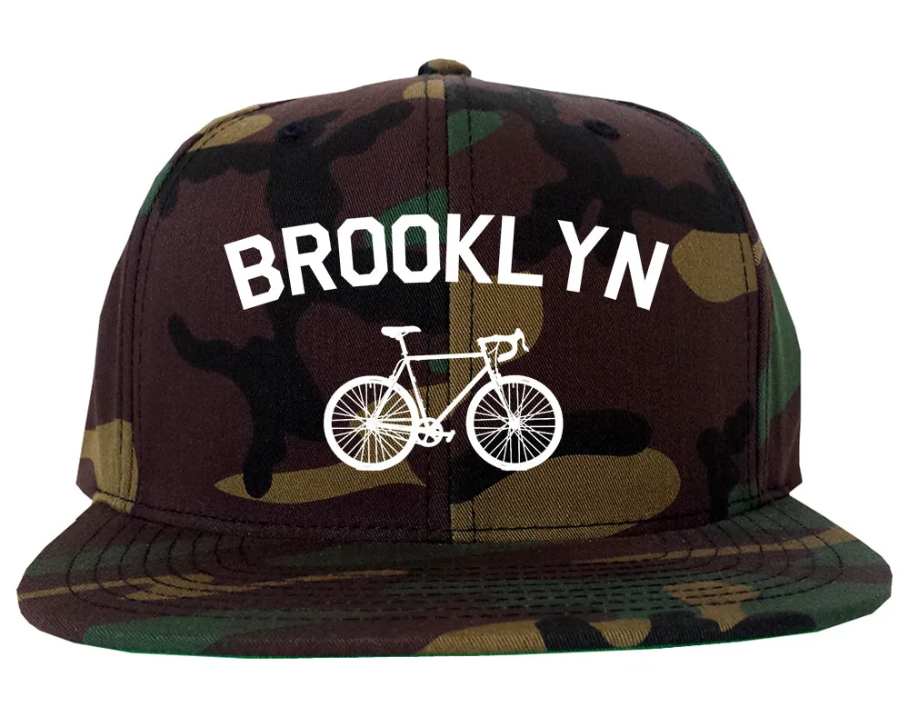 Brooklyn Vintage Bike Cycling Mens Snapback Hat