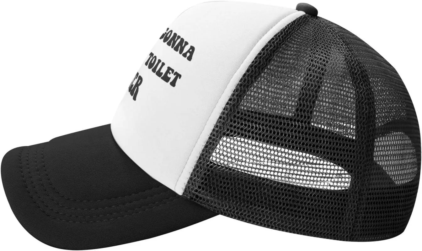 Buxtom Probably Gonna Clog Your Toilet Later Funny Adjustable Mesh Trucker Hat Unisex Fishing Caps Men WomenBlack