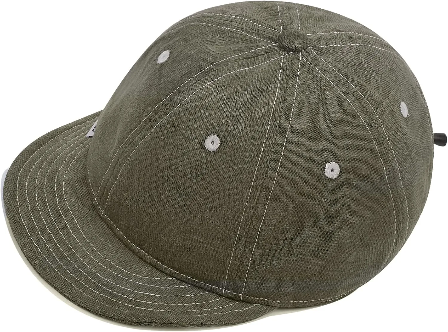 Croogo Short Brim Baseball Cap Flat Trucker Hat Adjustable Sun Hat Soft Brim Dad Hats Running Golf Caps Short Bill Hiphop Cap