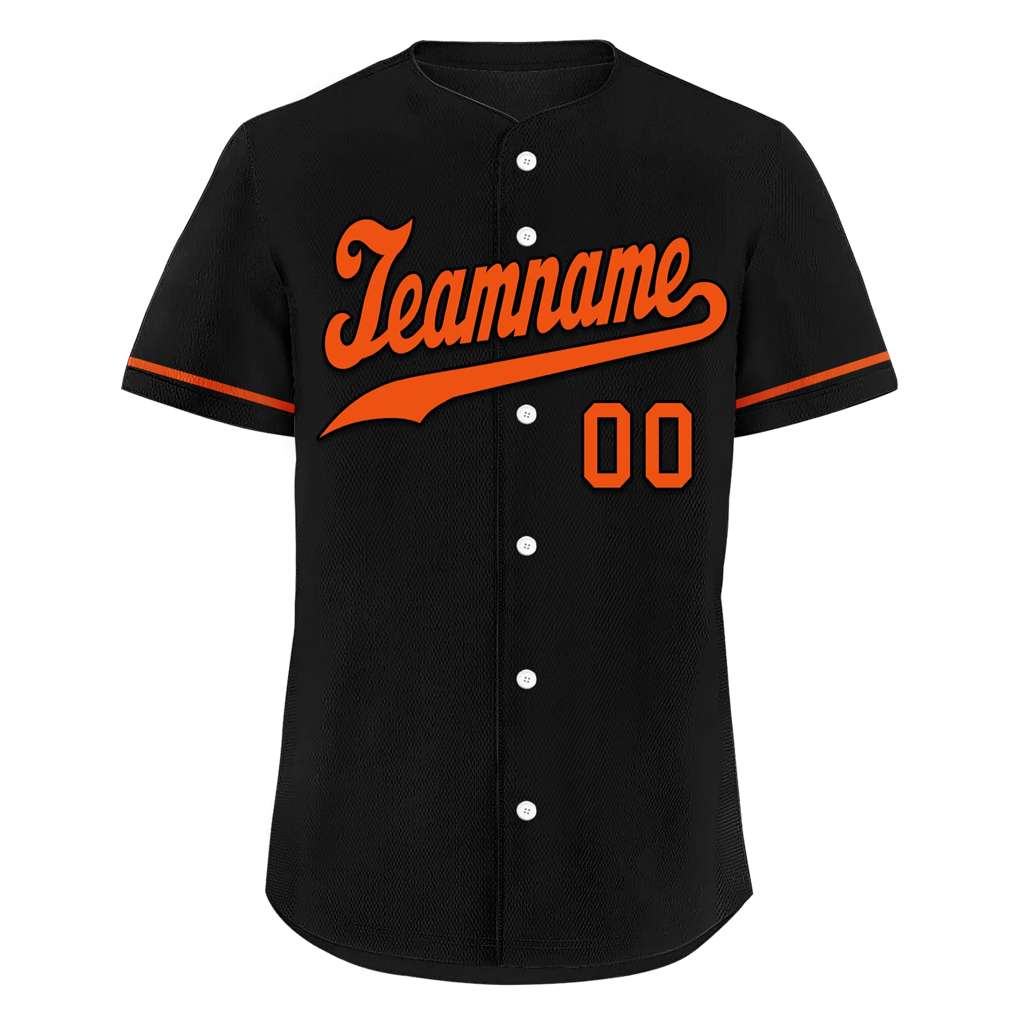 Custom Black Orange Classic Style Orange Personalized Authentic Baseball Jersey BSBJ01-bd0fa0b
