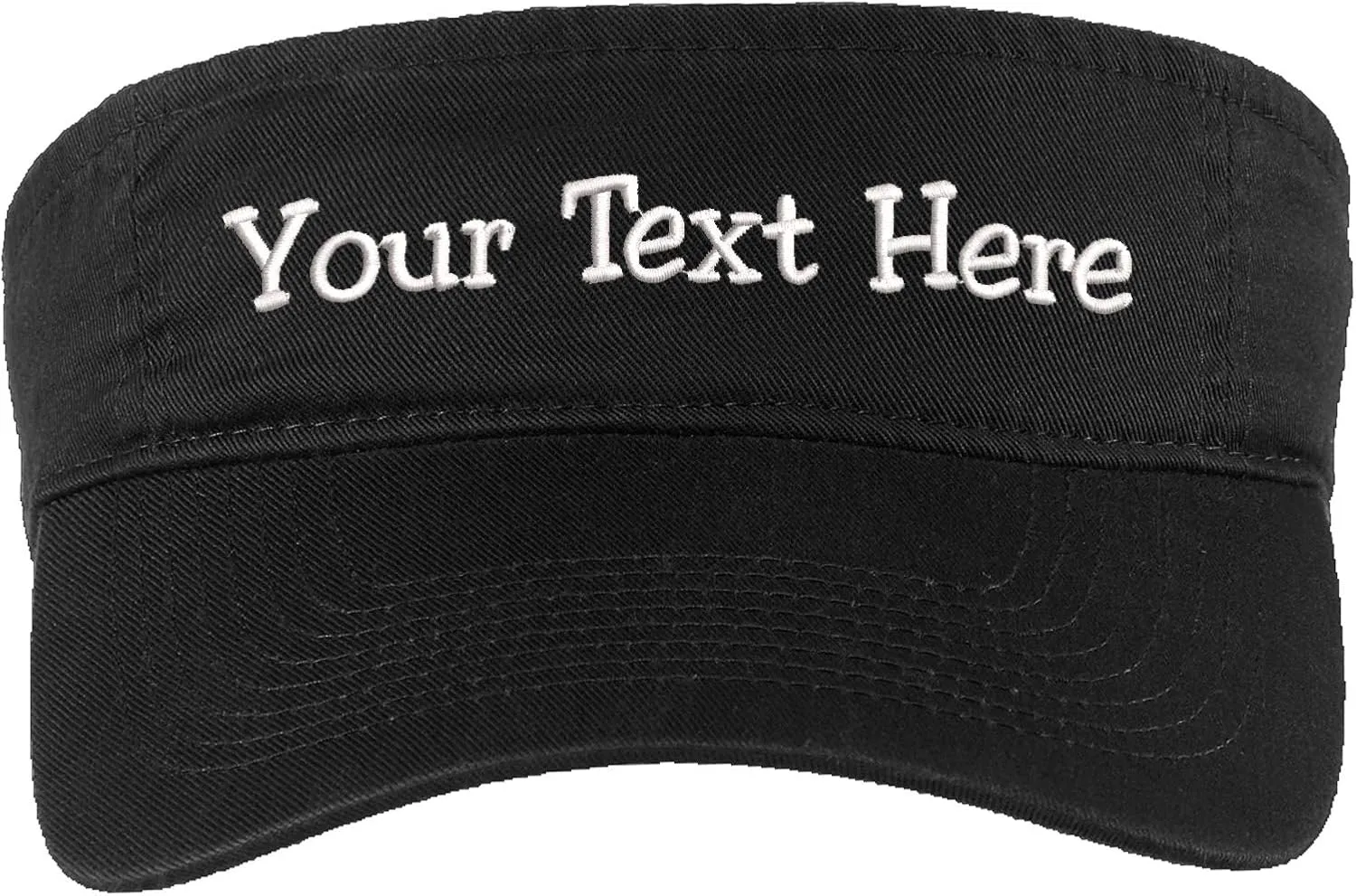Custom Visor Hat Embroider Your Own Text Customized Adjustable Fit Men Women Visor Cap