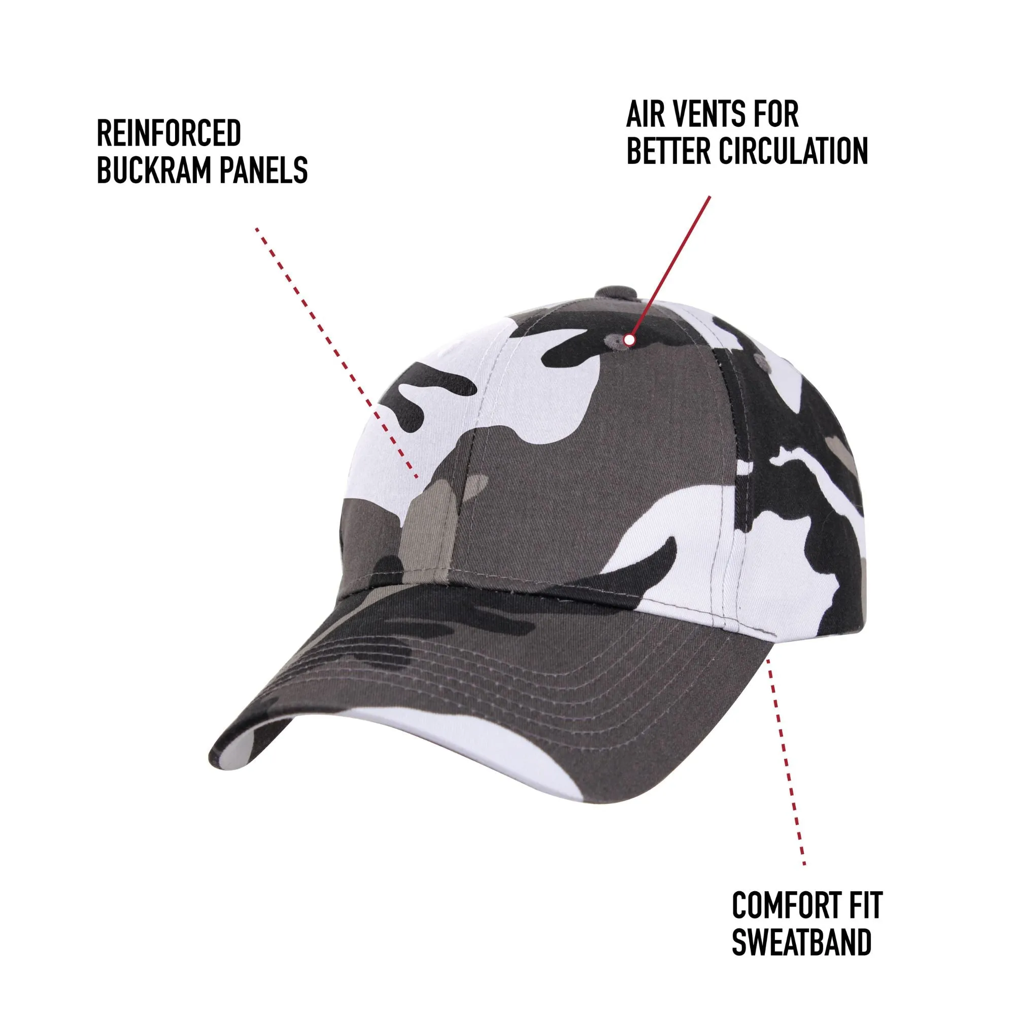 Digital Desert Camouflage - Military Low Profile Adjustabe Baseball Cap