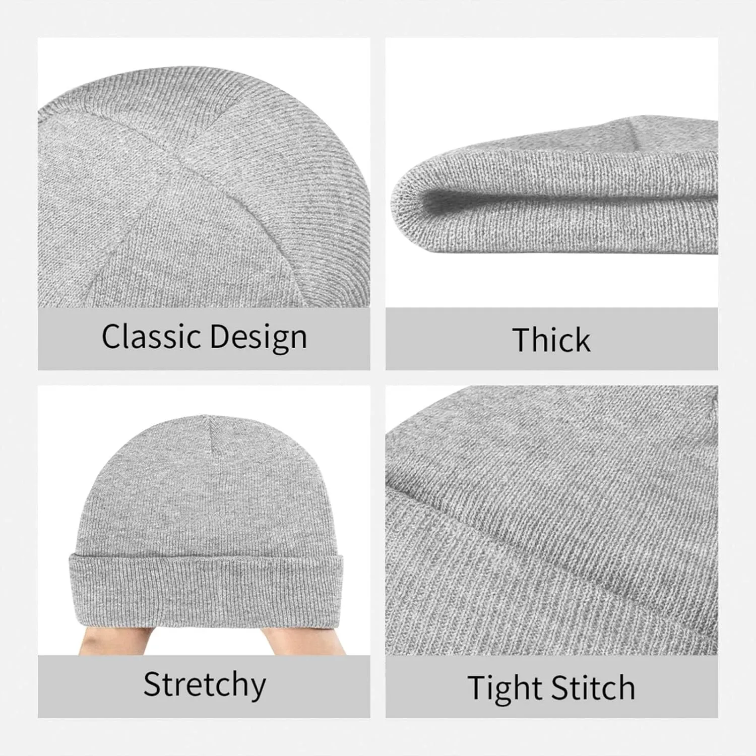 Grandpa Warning May Nap Suddenly at Any Time Beanies for Men & Women - Knit Beanie Soft Skull Caps,Daily Winter Hat