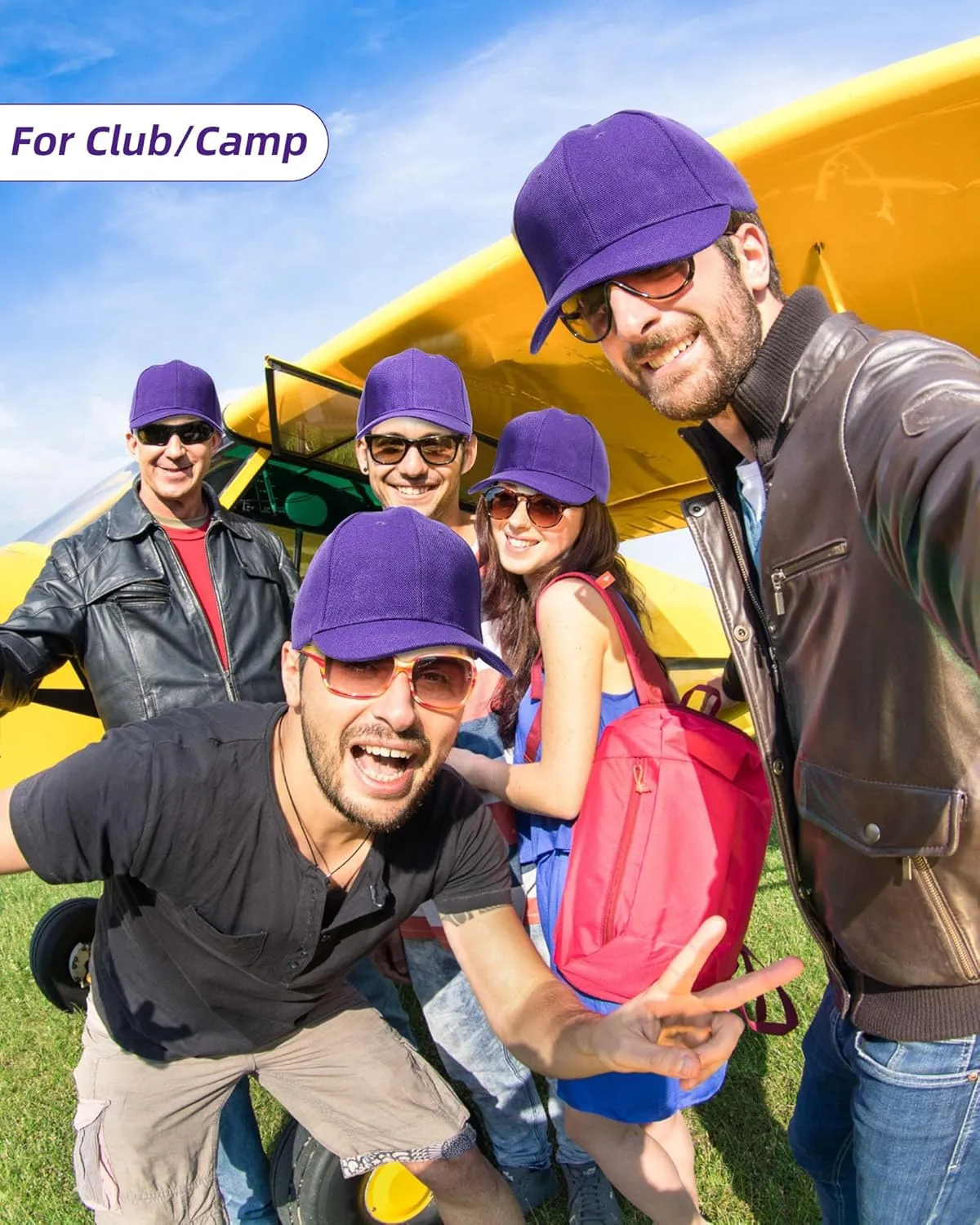 Handepo 24 Pcs Blank Baseball Cap Adjustable Back Strap Plain Blank Camouflage Hat Unisex Baseball Cap for Trucker Men Women
