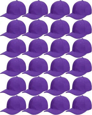 Handepo 24 Pcs Blank Baseball Cap Adjustable Back Strap Plain Blank Camouflage Hat Unisex Baseball Cap for Trucker Men Women