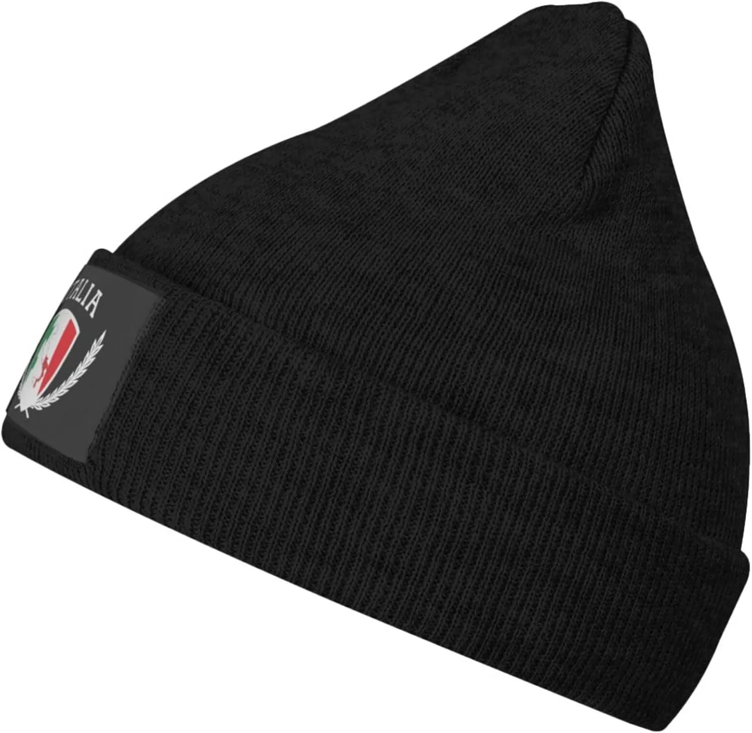 Italia Italy Italian Flag Knit Beanie Winter Hats for Men and Women Knitted Cuffed Skull Cap Acrylic Daily Beanie Hat