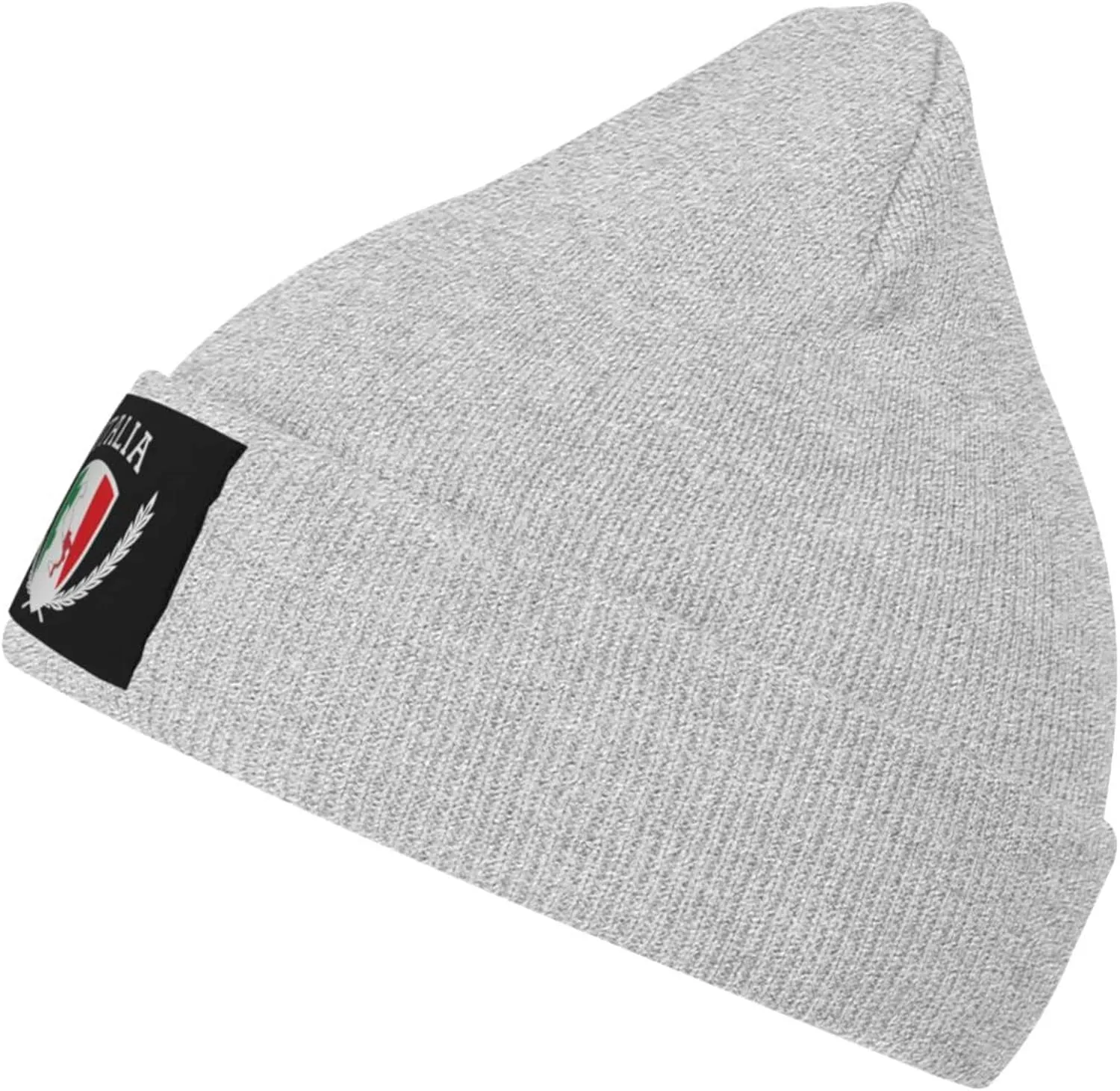 Italia Italy Italian Flag Knit Beanie Winter Hats for Men and Women Knitted Cuffed Skull Cap Acrylic Daily Beanie Hat