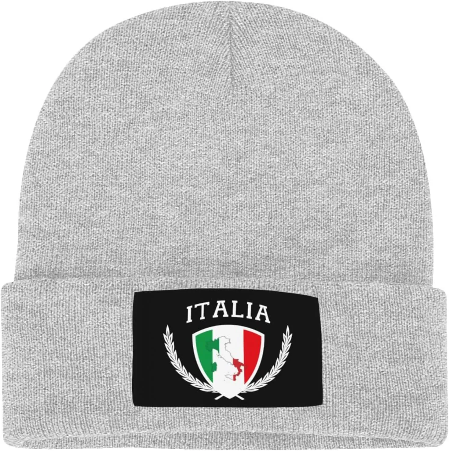 Italia Italy Italian Flag Knit Beanie Winter Hats for Men and Women Knitted Cuffed Skull Cap Acrylic Daily Beanie Hat