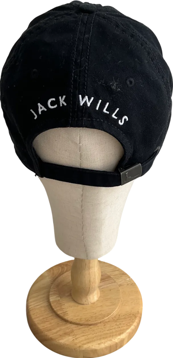 Jack wills Black Enfield Classic Logo Baseball Cap One Size