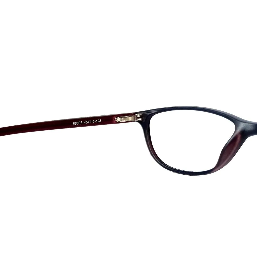 Jubleelens - Dark Red Full Rim Cat-Eye Eyeglasses for Kids (56803 )