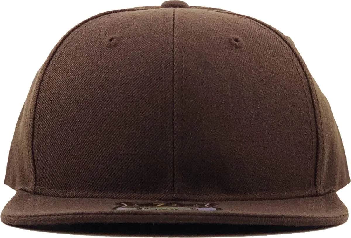 KBETHOS Original 6 Panel Flat Brim True-Fit Fitted Cap