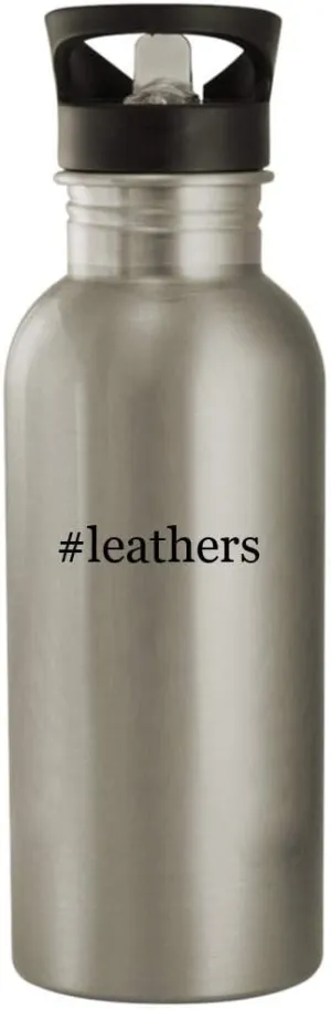 #leathers - 20oz Stainless Steel Water Bottle, Silver