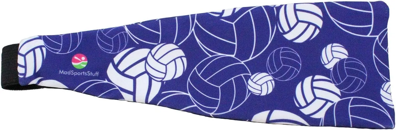 MadSportsStuff Crazy Volleyball Headband with Volleyball Logos