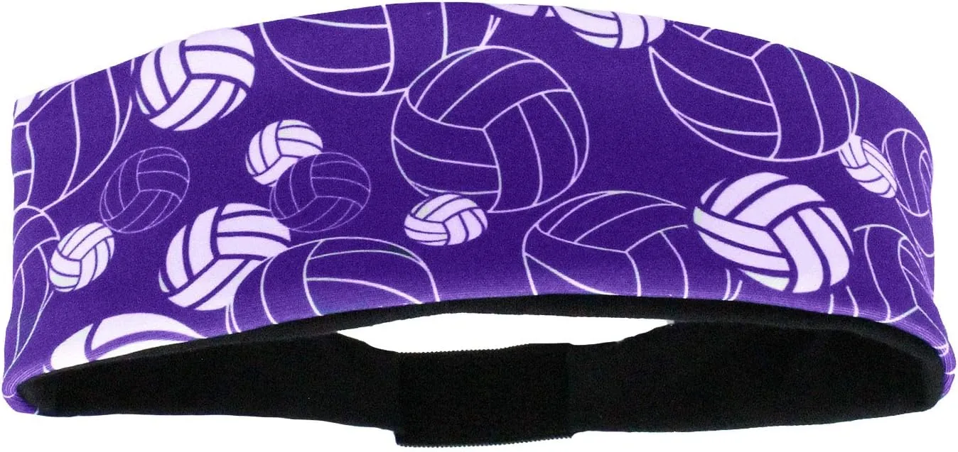 MadSportsStuff Crazy Volleyball Headband with Volleyball Logos