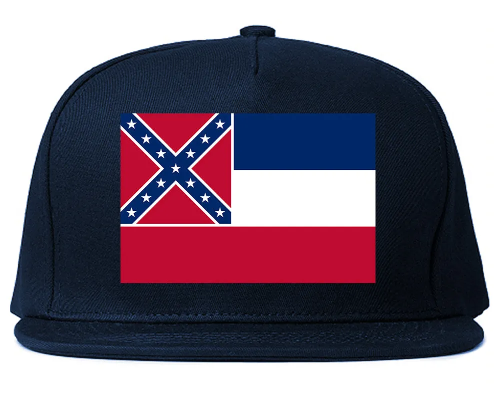 Mississippi State Flag MS Chest Mens Snapback Hat