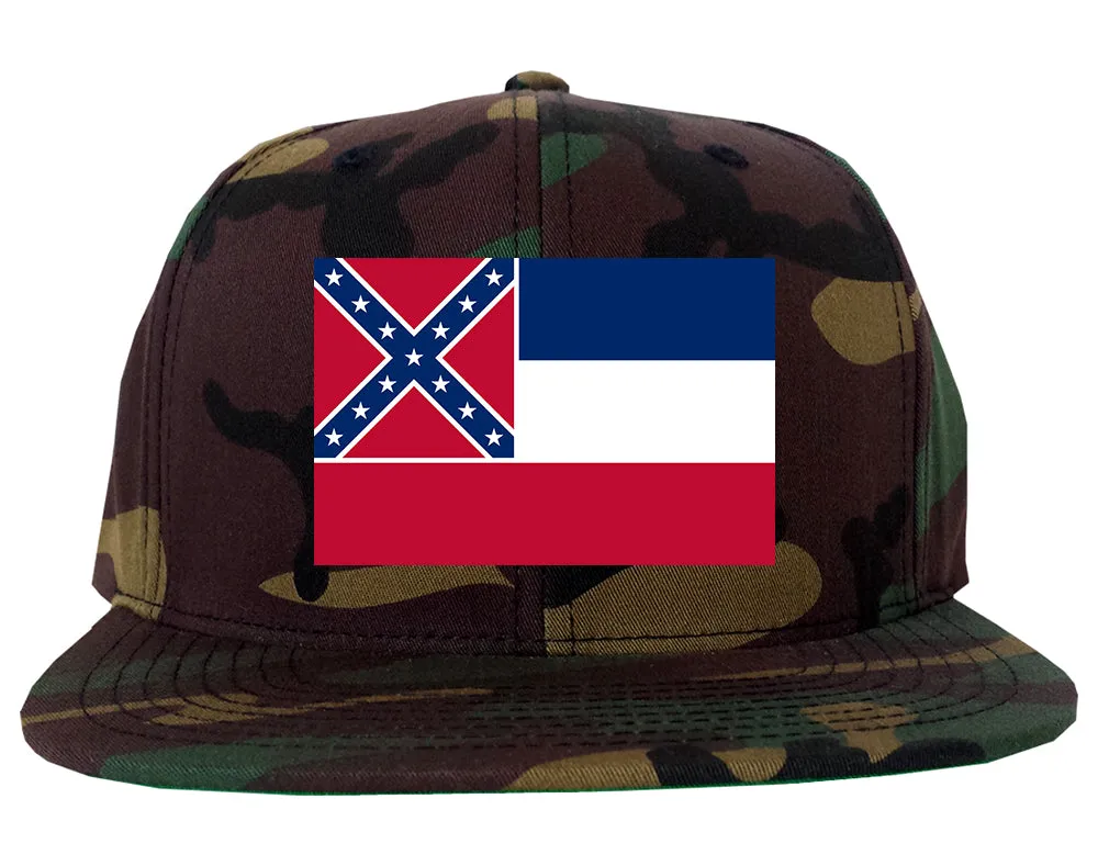 Mississippi State Flag MS Chest Mens Snapback Hat