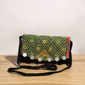 Multicolor - Banjara Vintage Embroidery Mirror & Coin Work Sling Bag 05