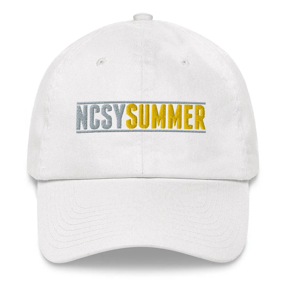 NCSY Summer Twill Baseball Cap - White