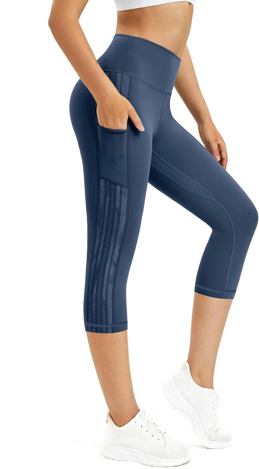 Neonysweets Women's Workout Leggings Phone Pocket Running Yoga Pants
