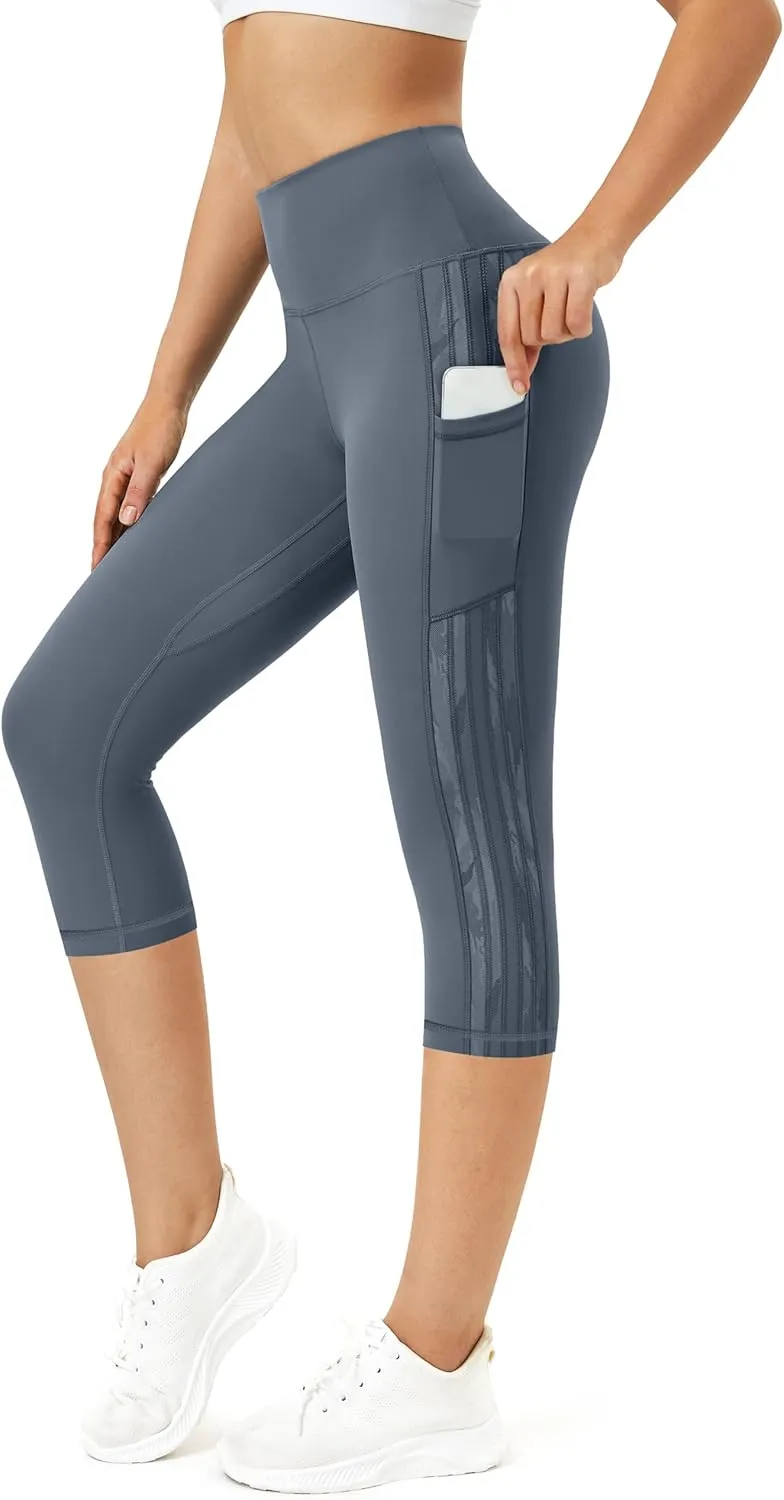 Neonysweets Women's Workout Leggings Phone Pocket Running Yoga Pants