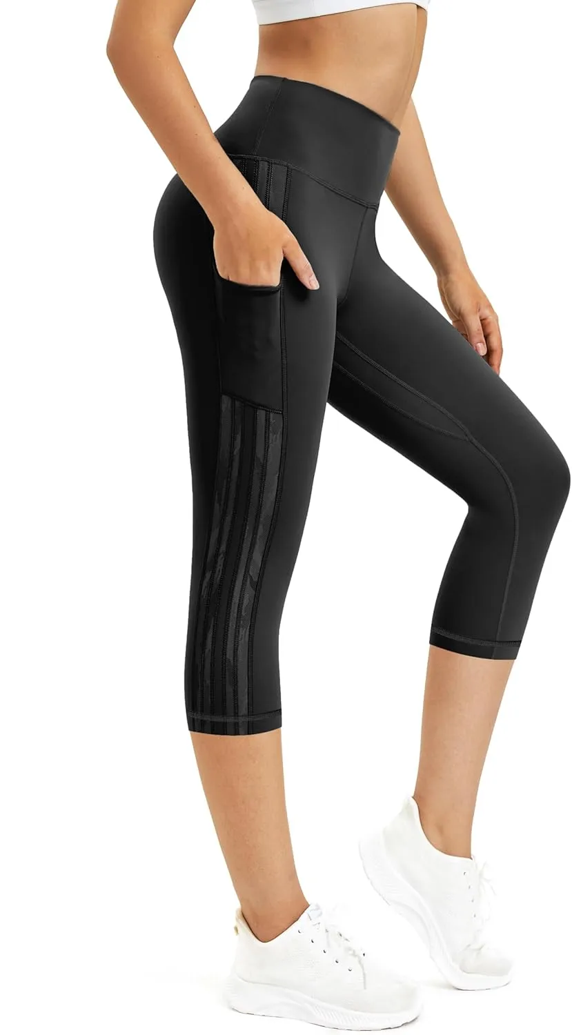 Neonysweets Women's Workout Leggings Phone Pocket Running Yoga Pants