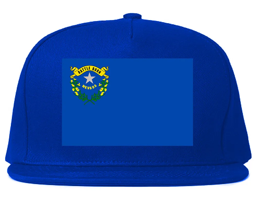 Nevada State Flag NV Chest Mens Snapback Hat