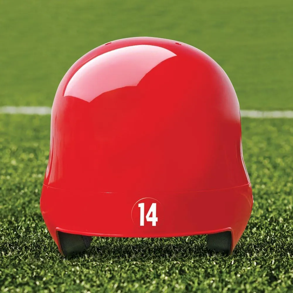 Number Decals for Helmets (Football, Lacrosse, Baseball, Softball, Hockey) 1-50, 50 Stickers (White)