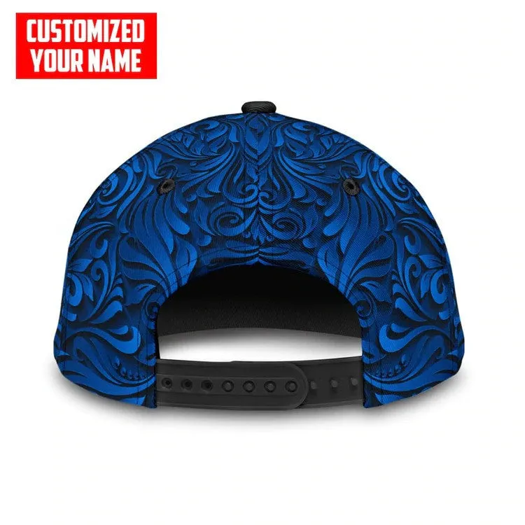Personalized Black the Blue Police 3D Classic Cap All Over Printed for him