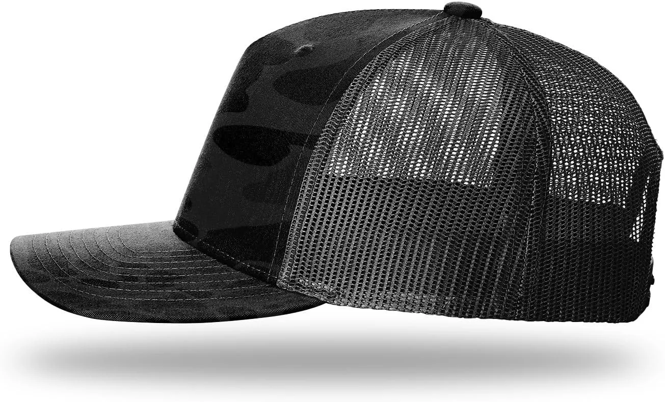 Richardson 112FP & 112PFP Classic Fit Five-Panel Adjustable Snapback Trucker Cap | OSFM | Bulk Packs Available