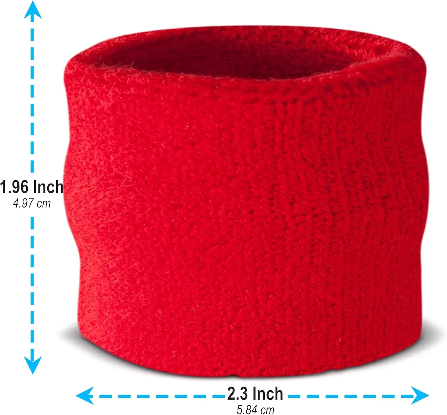 Suddora Kids Wrist Sweatbands - Athletic Cotton Terry Cloth Sports Wristbands for Kids (Pair)