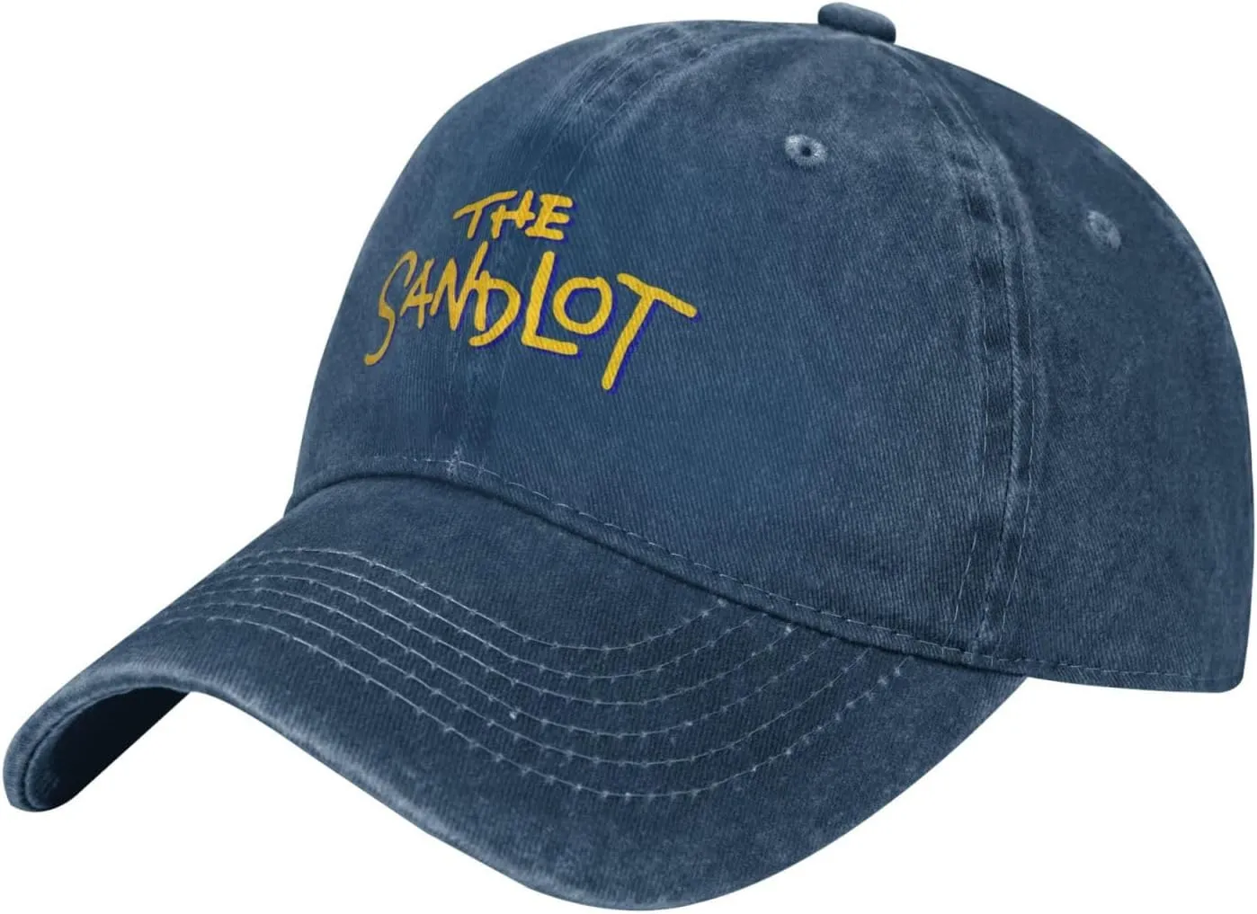 The Sandlot Banner Casquette Baseball Cap Cowboy Hat Unisex Denim Adults Denim Hat Adjustable Size Black