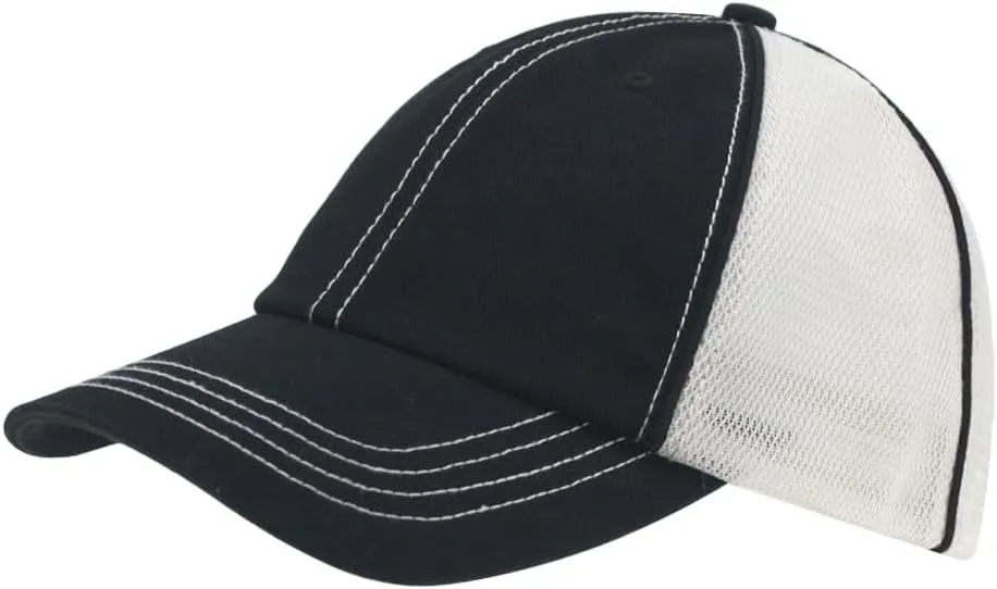 The Vintage Year Washed Cotton Unstructured Soft Mesh Adjustable Trucker Baseball Cap