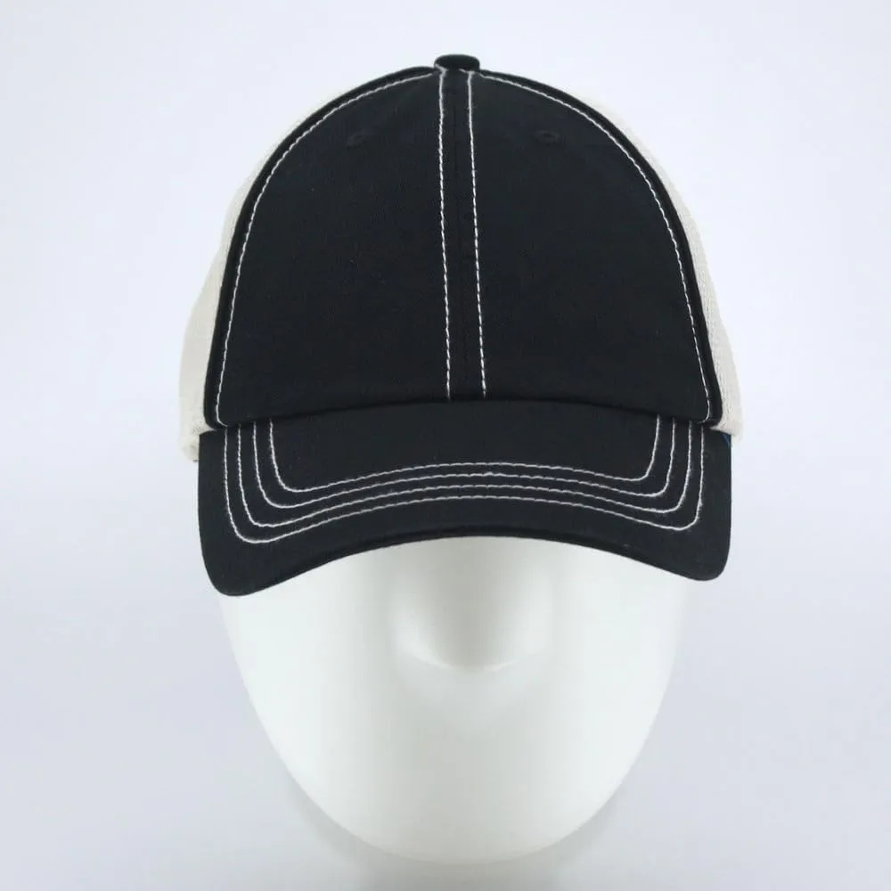 The Vintage Year Washed Cotton Unstructured Soft Mesh Adjustable Trucker Baseball Cap