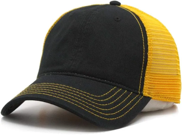 The Vintage Year Washed Cotton Unstructured Soft Mesh Adjustable Trucker Baseball Cap