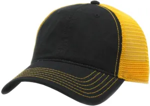 The Vintage Year Washed Cotton Unstructured Soft Mesh Adjustable Trucker Baseball Cap