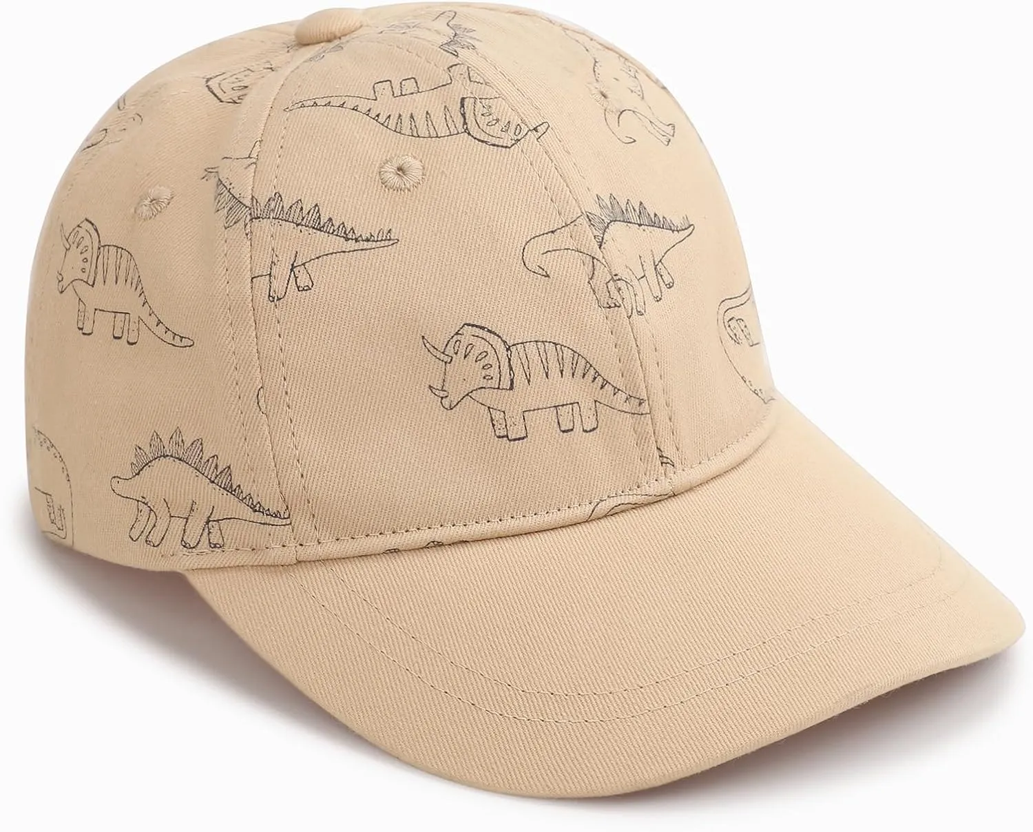 Toddler Baseball Hat with Mesh Adjustable Dinosaur Printed Trucker Hat Outdoor Beach Summer Infant Sun Cap for Kid Boy