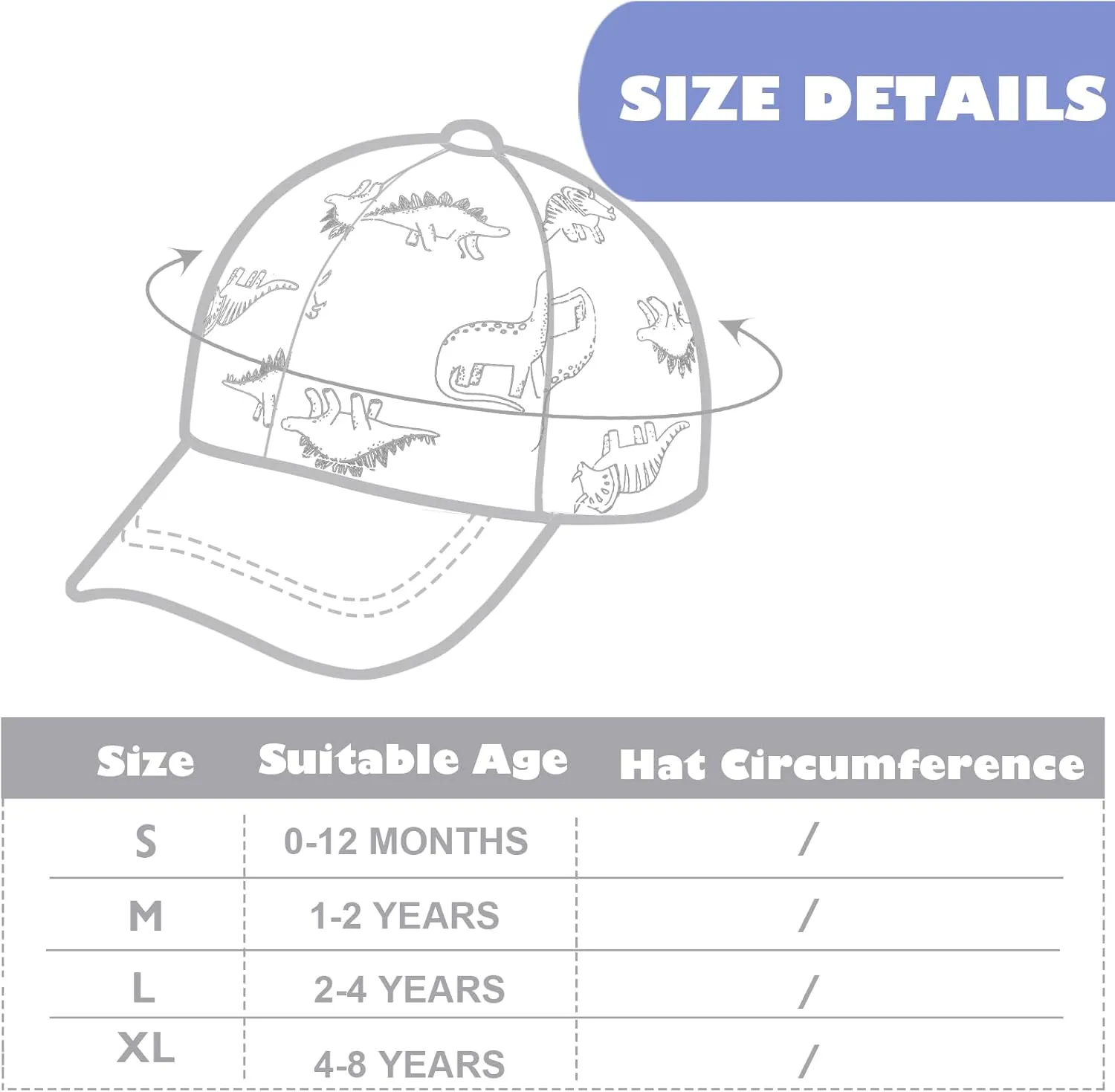 Toddler Baseball Hat with Mesh Adjustable Dinosaur Printed Trucker Hat Outdoor Beach Summer Infant Sun Cap for Kid Boy