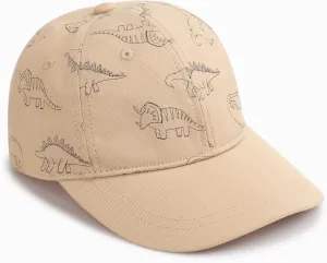 Toddler Baseball Hat with Mesh Adjustable Dinosaur Printed Trucker Hat Outdoor Beach Summer Infant Sun Cap for Kid Boy