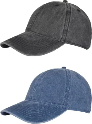 Vintage Washed Cotton Plain Baseball Caps Adjustable Unstructured Soft Blank Casual Dad Ball Hats for Men Women