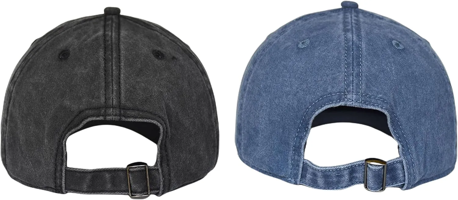 Vintage Washed Cotton Plain Baseball Caps Adjustable Unstructured Soft Blank Casual Dad Ball Hats for Men Women