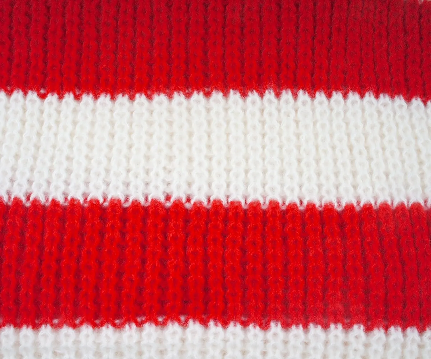 VIVIAN & VINCENT Fall Winter Ultra Soft Knit Striped Scarf for Women Men Boys Girls