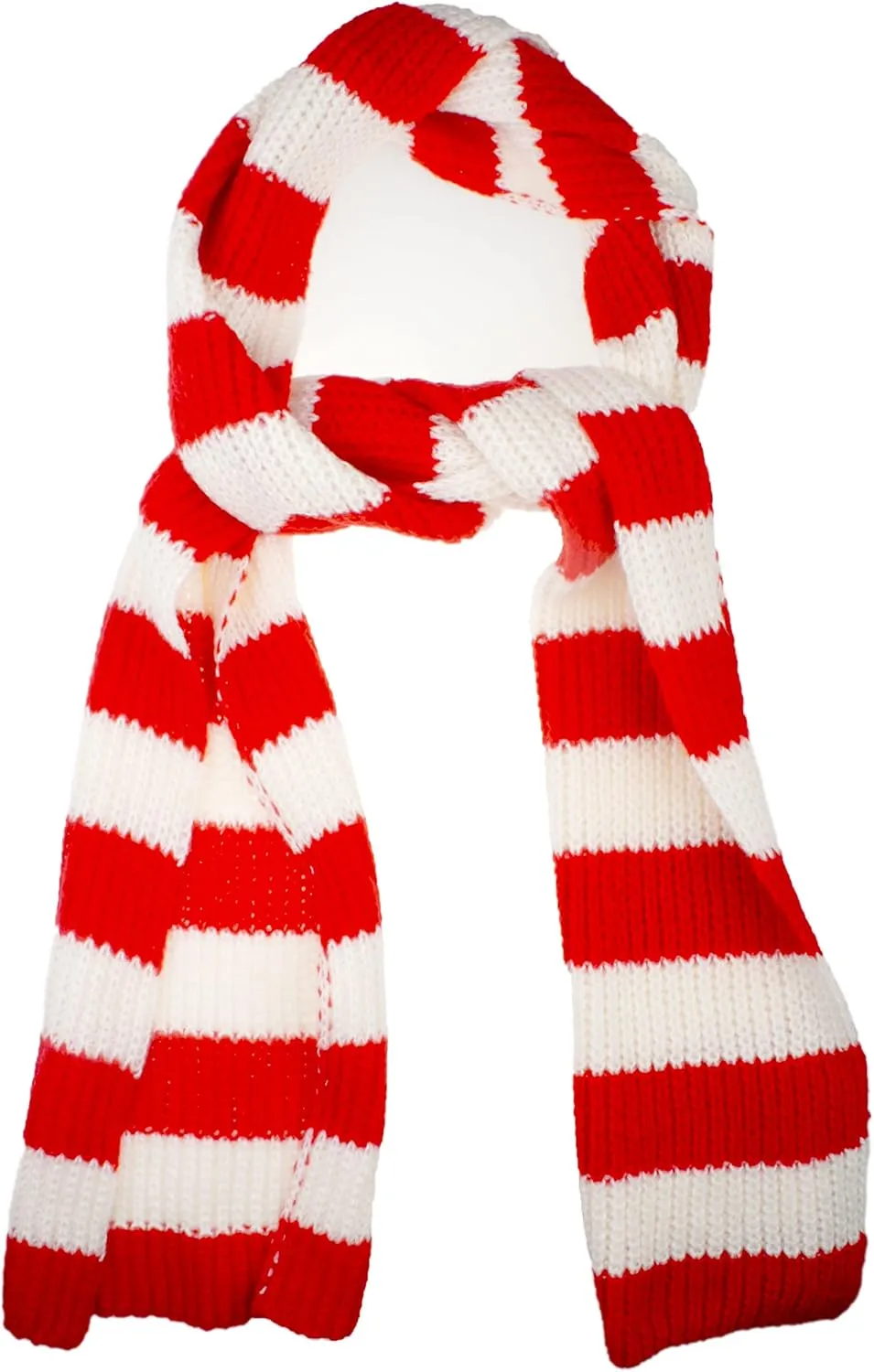 VIVIAN & VINCENT Fall Winter Ultra Soft Knit Striped Scarf for Women Men Boys Girls