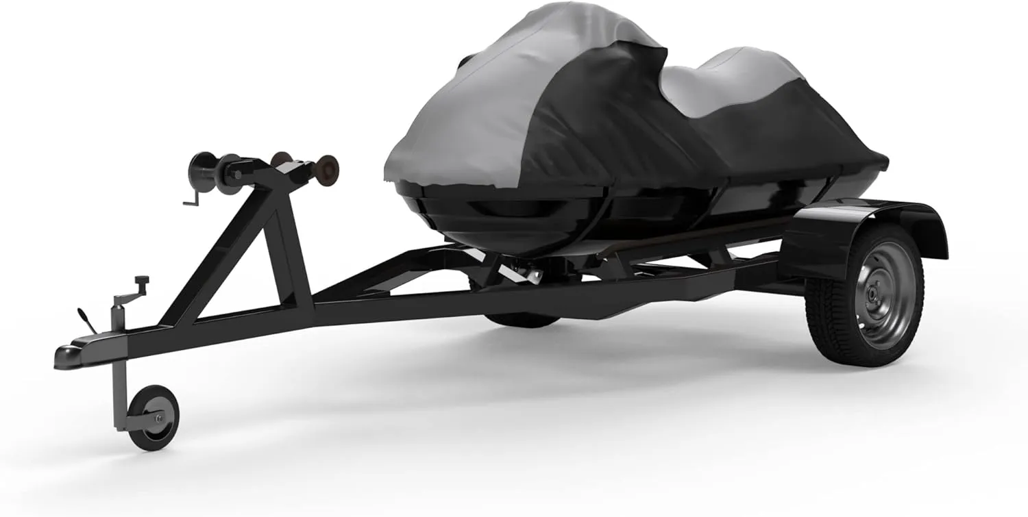 Weatherproof Max Jet Ski Cover Compatible with Yamaha Wave Runner FX SVHO 2022-2023  All Weather  Protects from Rain, Sun, UV & More  Includes Trailer Straps & Storage Bag