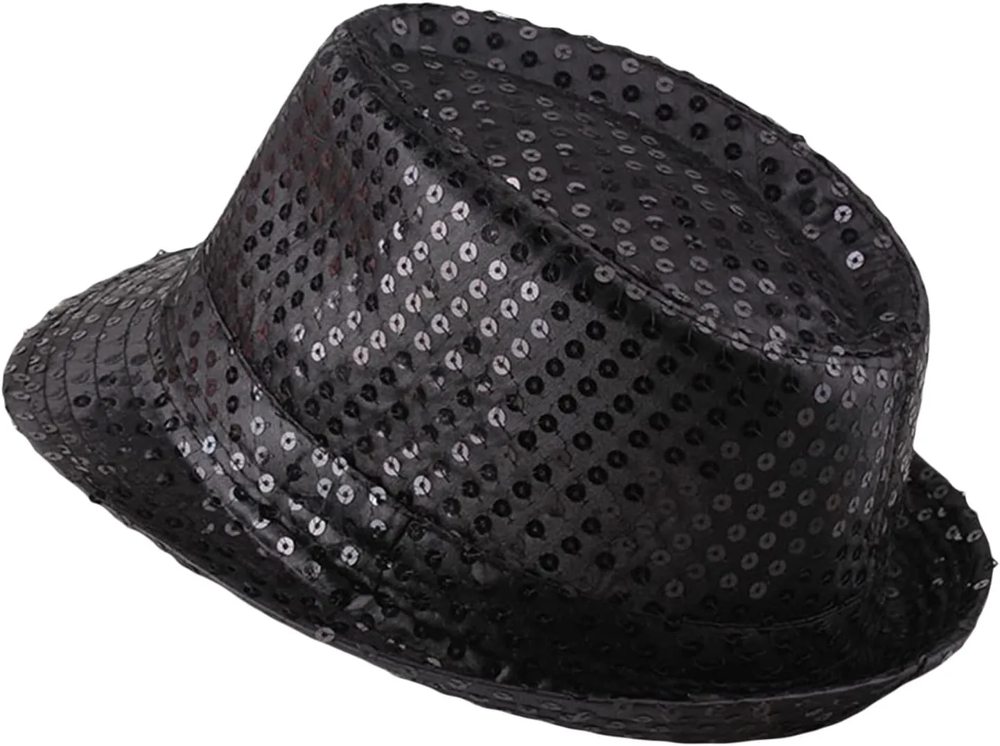 Western Sequin Fedora Hat for Men Women,Bling Dance Hats,Vintage Hip Hop Jazz Hat,Christmas Halloween Rave Party Hat