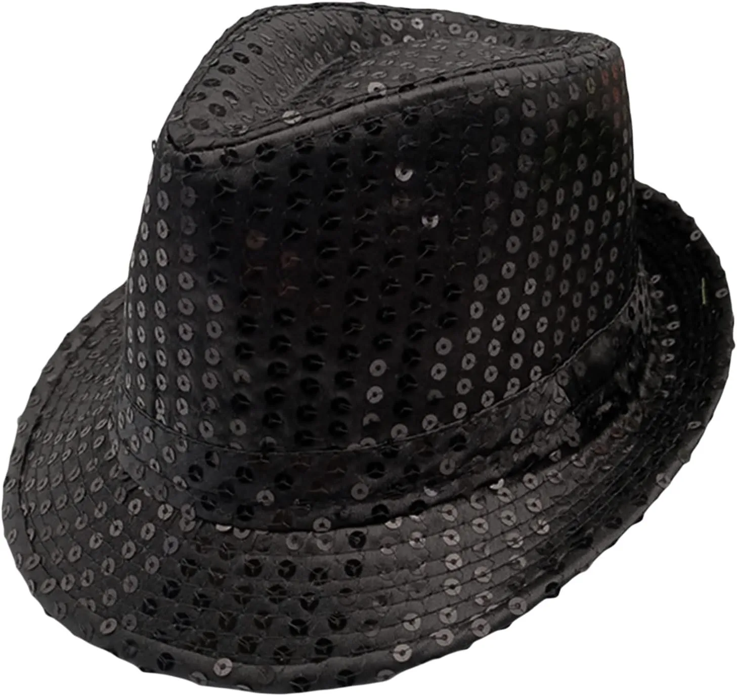 Western Sequin Fedora Hat for Men Women,Bling Dance Hats,Vintage Hip Hop Jazz Hat,Christmas Halloween Rave Party Hat